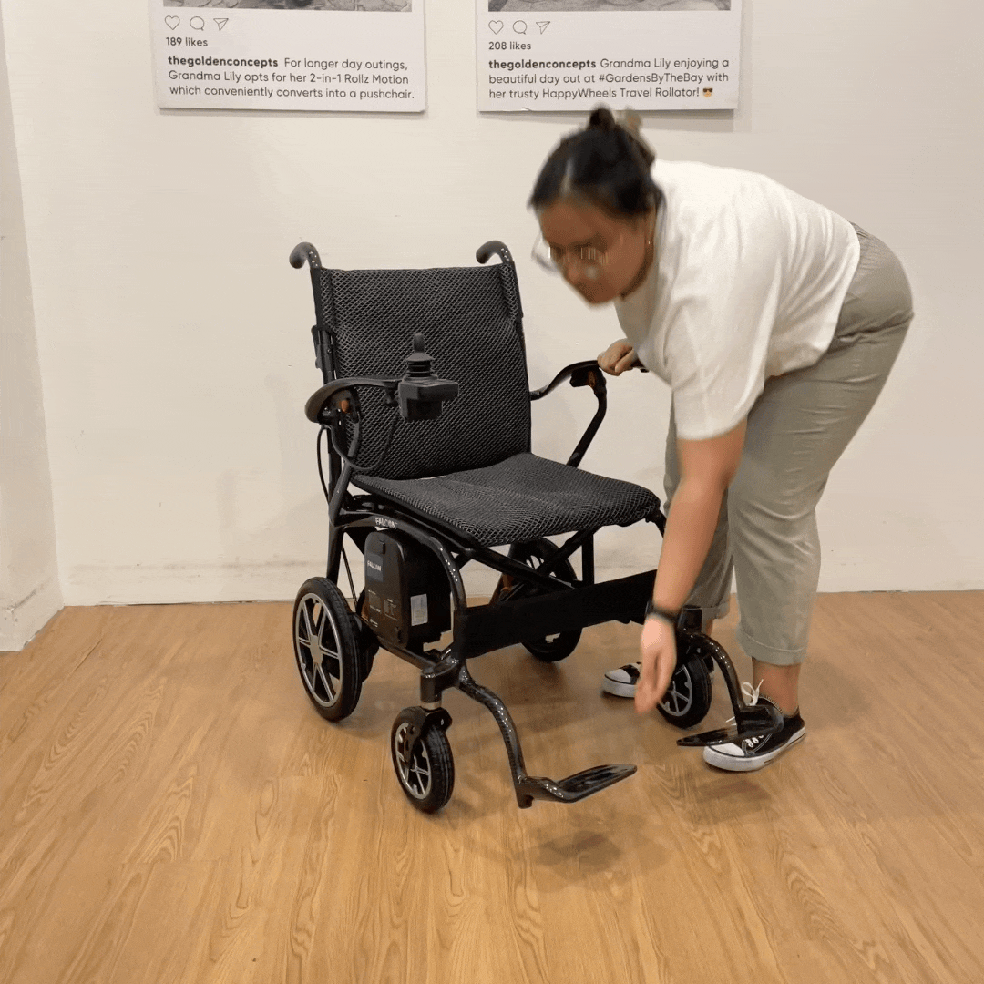 Ultra Lightweight Carbon Fiber Electric Wheelchair - Only 11.7kg (25.8 lbs) | Portable Mobility Scooter for Adults & Seniors | Indoor & Outdoor Use for Travel, Shopping & Daily Activities