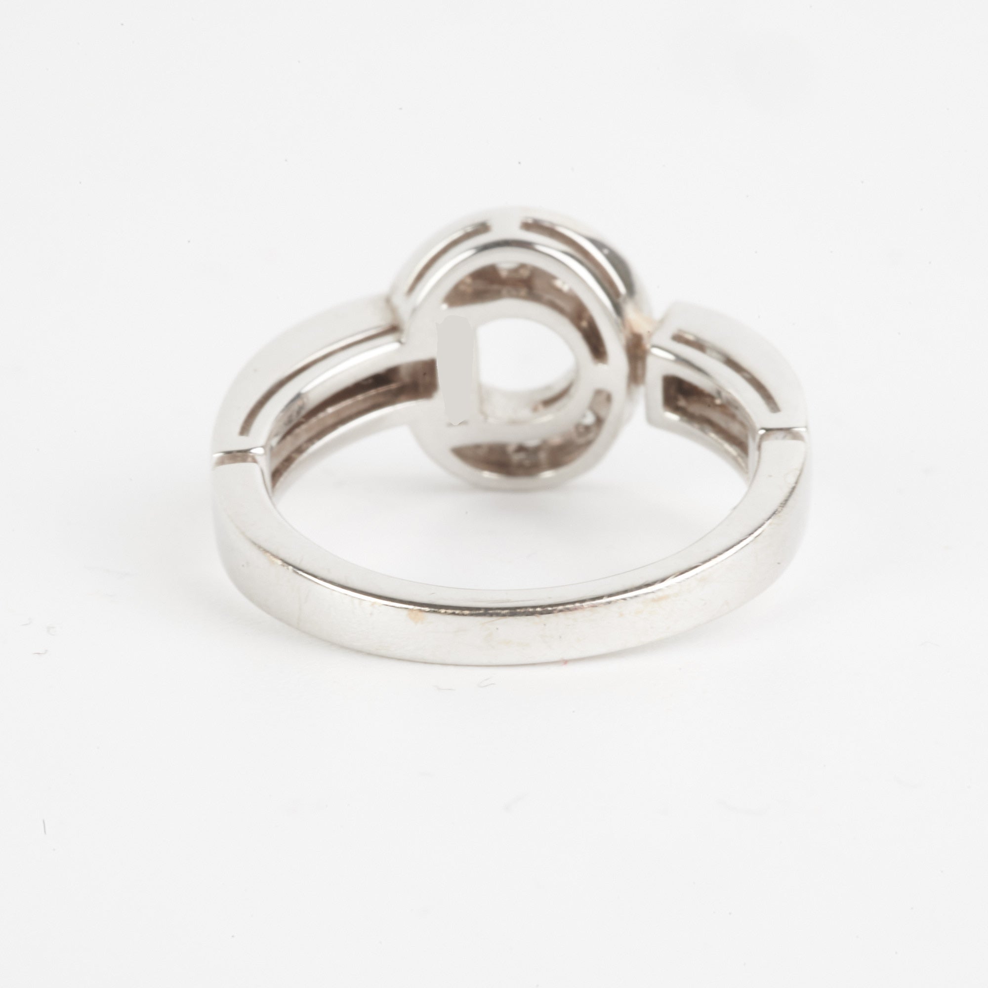 Bvlgari 18kt White Gold Diamond Pave Ring Size 51 - Elegant Luxury Jewelry for Weddings, Anniversaries & Special Occasions