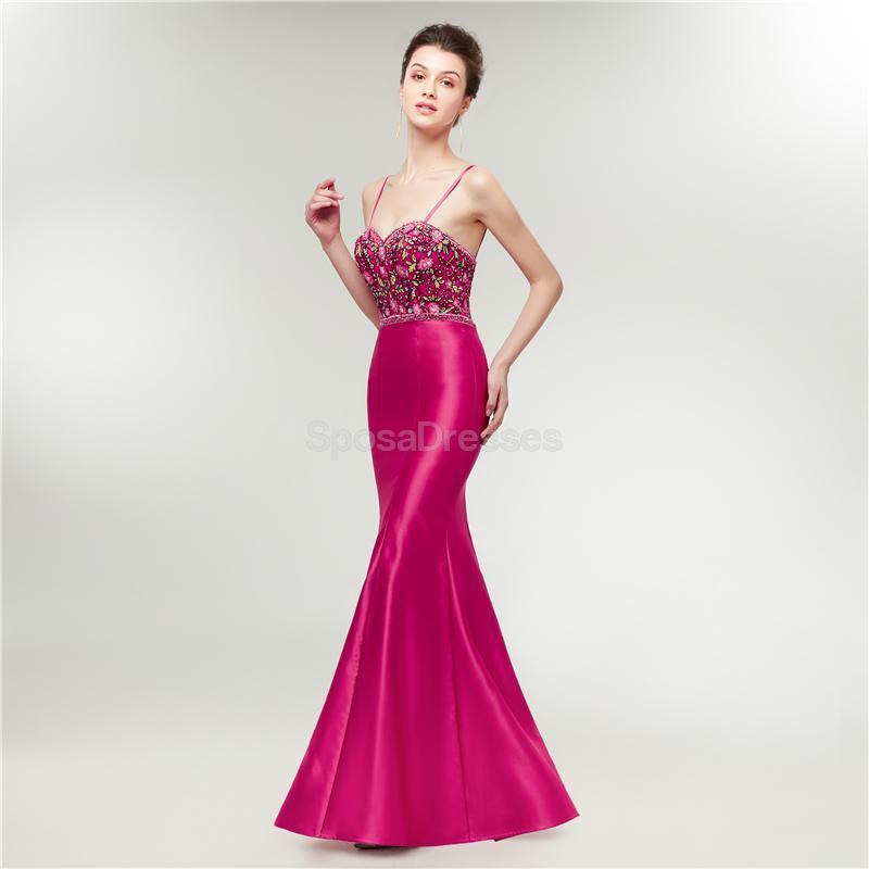 Elegant Fuchsia Mermaid Prom Dresses for Evening Party & Formal Events | Long Sleeve Ball Gown for Homecoming, Wedding, Quinceañera & Special Occasions