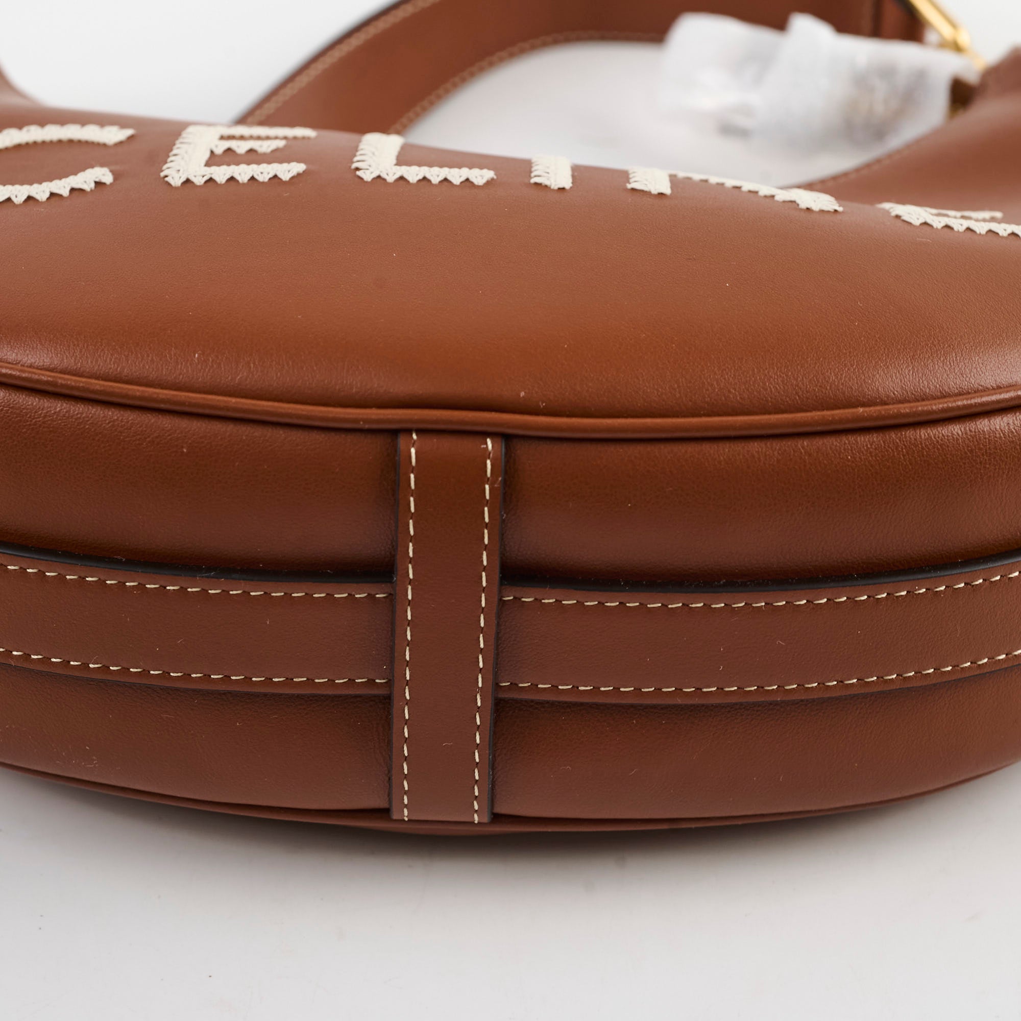 Celine Medium Ava Strap Bag in Smooth Calfskin Tan - Luxury Crossbody Bag for Women, Perfect for Work, Travel & Everyday Use