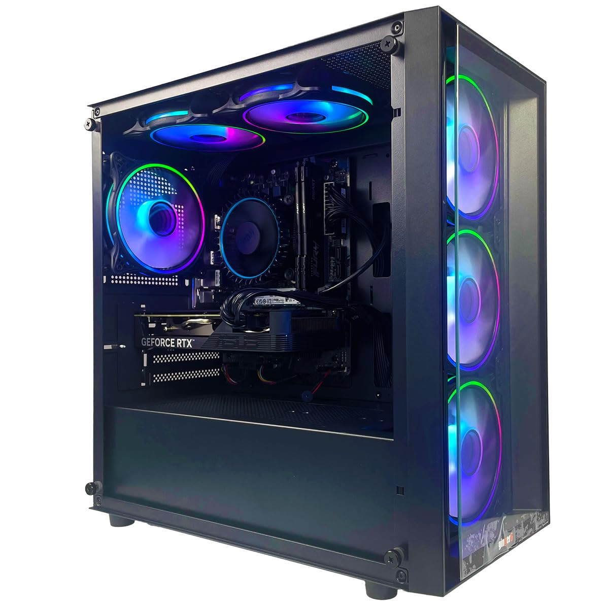 Ginger6 High-Performance Gaming PC Desktop - Intel Core i9-12900F Processor, NVIDIA RTX 5070 12GB GDDR6 Graphics, 1TB NVMe SSD, 32GB DDR4 RAM, WiFi 6, Windows 11 Home - Perfect for 4K Gaming, Streaming & Content Creation