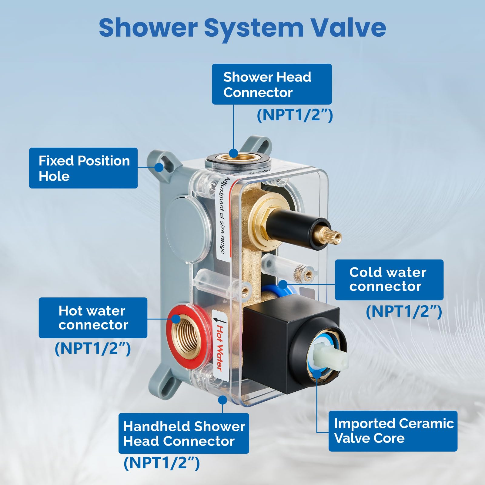 Airuida Matte Black 12 Inch Rainfall Shower System - Ceiling Mount Shower Faucet with SUS304 Ultra-Thin Shower Head & Brass Handheld Mixer Valve - Perfect for Modern Bathroom, Spa, and Luxury Home Renovation
