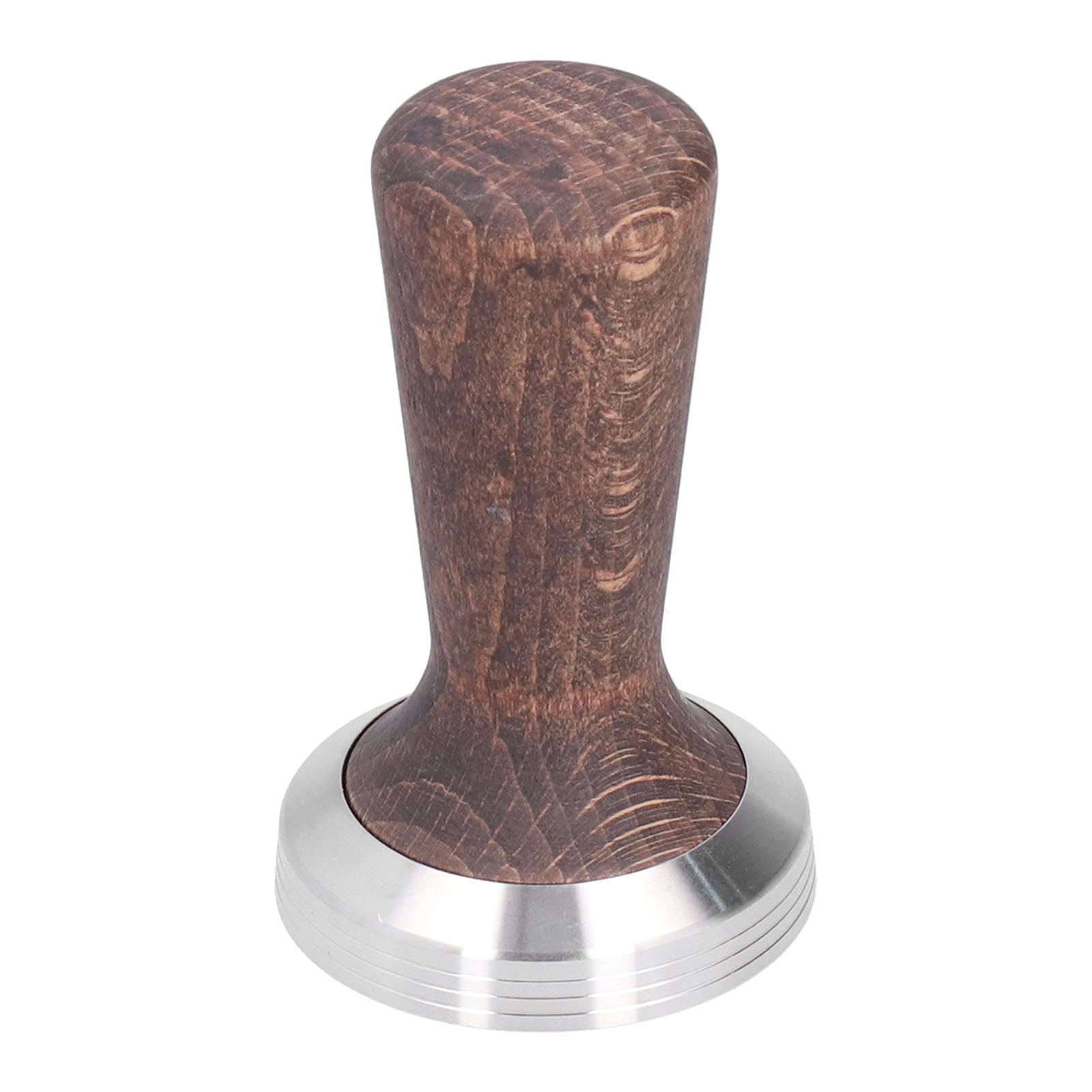 Premium 58mm Black Mahogany Coffee Tamper with 304 Stainless Steel Base - Espresso Powder Press for Professional Baristas - Perfect for Home & Commercial Coffee Machines