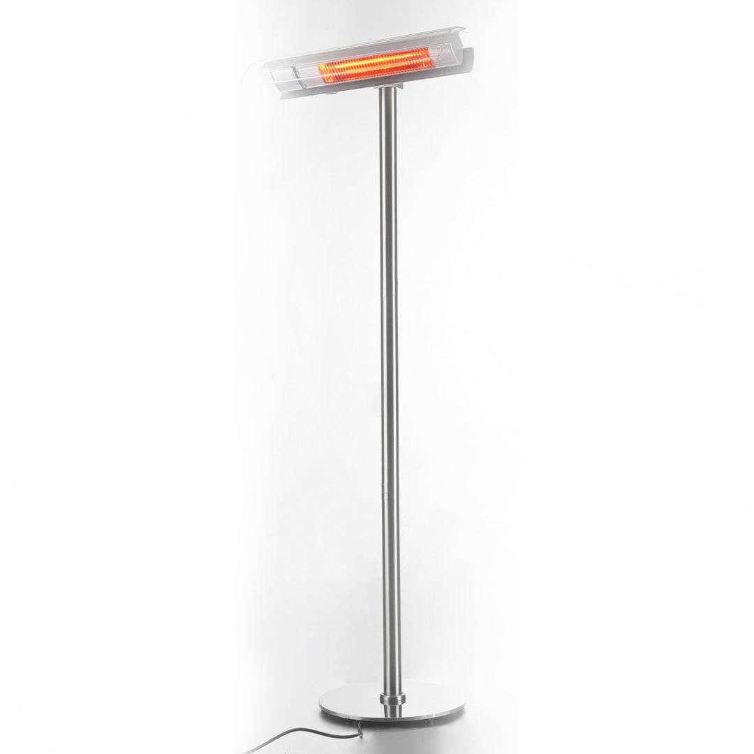 Aura 120V Patio Plus Freestanding Outdoor Heater with Remote On/Off - AURAPP15120SS - Perfect for Backyard, Deck, and Restaurant Patio Heating