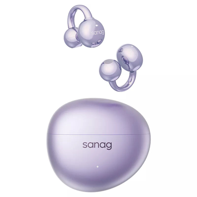 Sanag S7S Ear Clip Wireless Bluetooth Headphones - Open Ear Air Conduction Sport Headset for Running, Cycling, Gym & Outdoor Activities