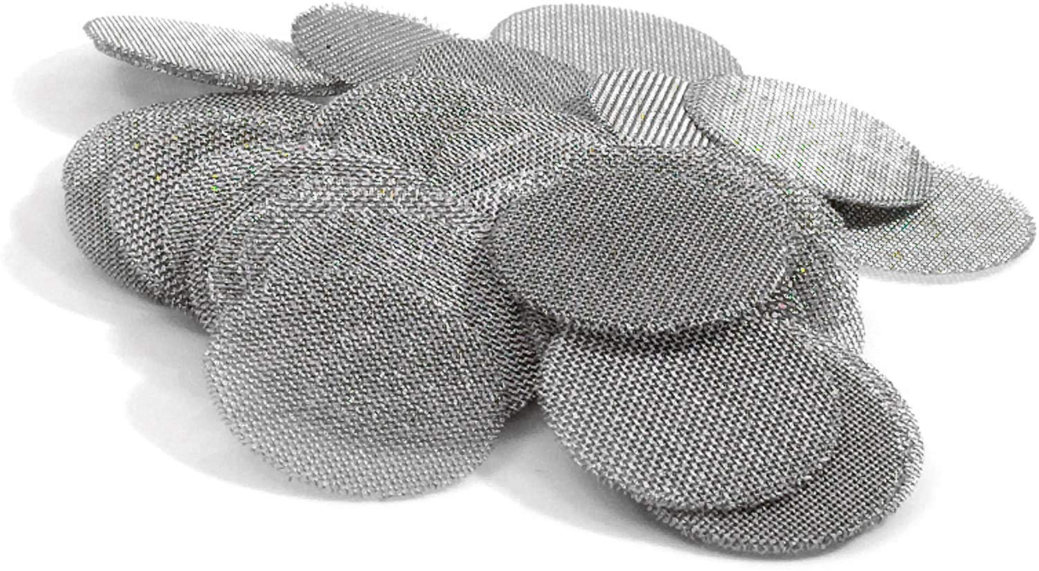 3/4 Inch Pipe Screens - 100 Pack Premium 304 Stainless Steel Wire Mesh Filters | Made in USA | Durable for Smoking, Plumbing & Water Filtration Systems