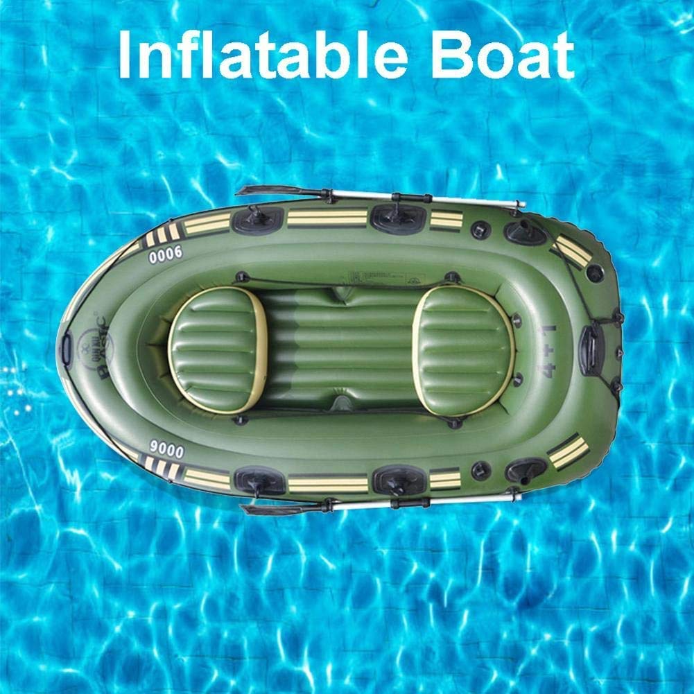 Inflatable Fishing Kayak Boat Set for 2-3 Persons - Portable Explorer Boat with Paddle, Foot Pump & Safety Rope - Perfect for Lakes, Rivers & Coastal Fishing Adventures