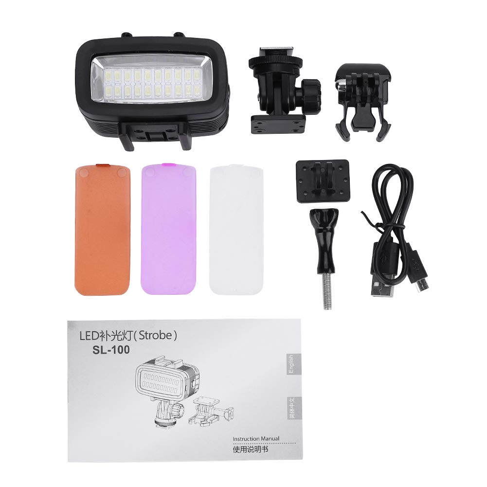 Mini Underwater Fill Light - High Efficiency Waterproof LED Light for Swimming, Surfing, Diving & Pool Photography | Perfect for Underwater Videos, Night Swimming & Marine Exploration