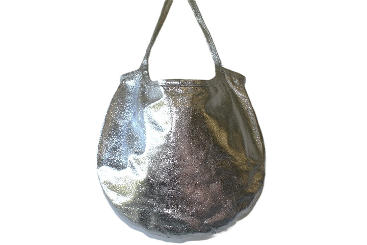 Premium Metallic Silver Saddle Bag for Biking & Motorcycle - Durable, Waterproof & Stylish Cycling Accessory for Commuting & Outdoor Adventures