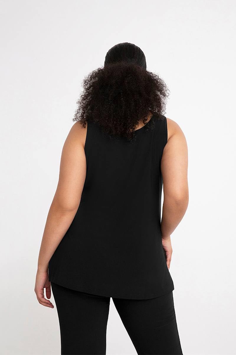 Women's Sleeveless Round Neck Tank Top - Soft Stretchy Casual Basic Tee for Summer, Workout, Yoga & Everyday Wear