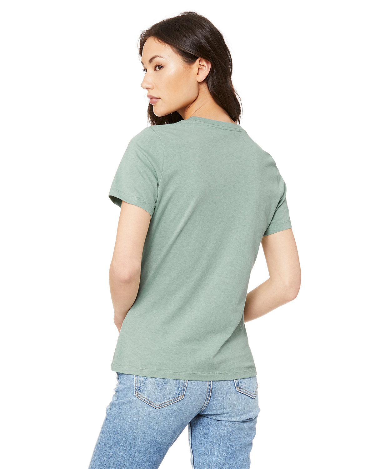Bella + Canvas 6400CVC Women's Relaxed Fit Heather CVC Short Sleeve T-Shirt - Soft Cotton Blend Tee for Casual Wear, Gym, and Everyday Outfits