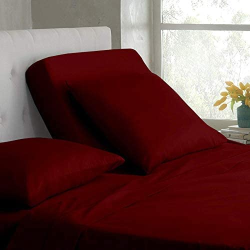 Split King Sheets 4-Piece Set for Sleep Number & Adjustable Beds - Flex Top Design Fits Up to 16