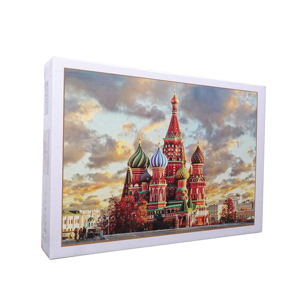 1000-Piece Jigsaw Puzzle for Adults & Kids - St. Basil's Cathedral Landscape Puzzle Toy | Educational Family Game Night Activity | Home Decor & Stress Relief