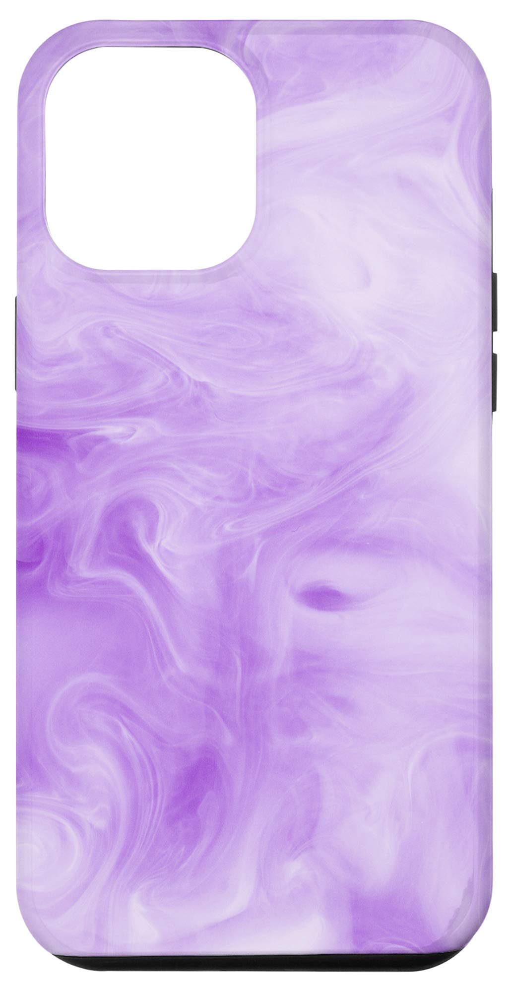 iPhone 12 Pro Max Case - Lavender Light Purple Violet Lilac Watercolor Smoke Abstract Design Protective Cover | Perfect for Everyday Use, Travel & Gift Giving