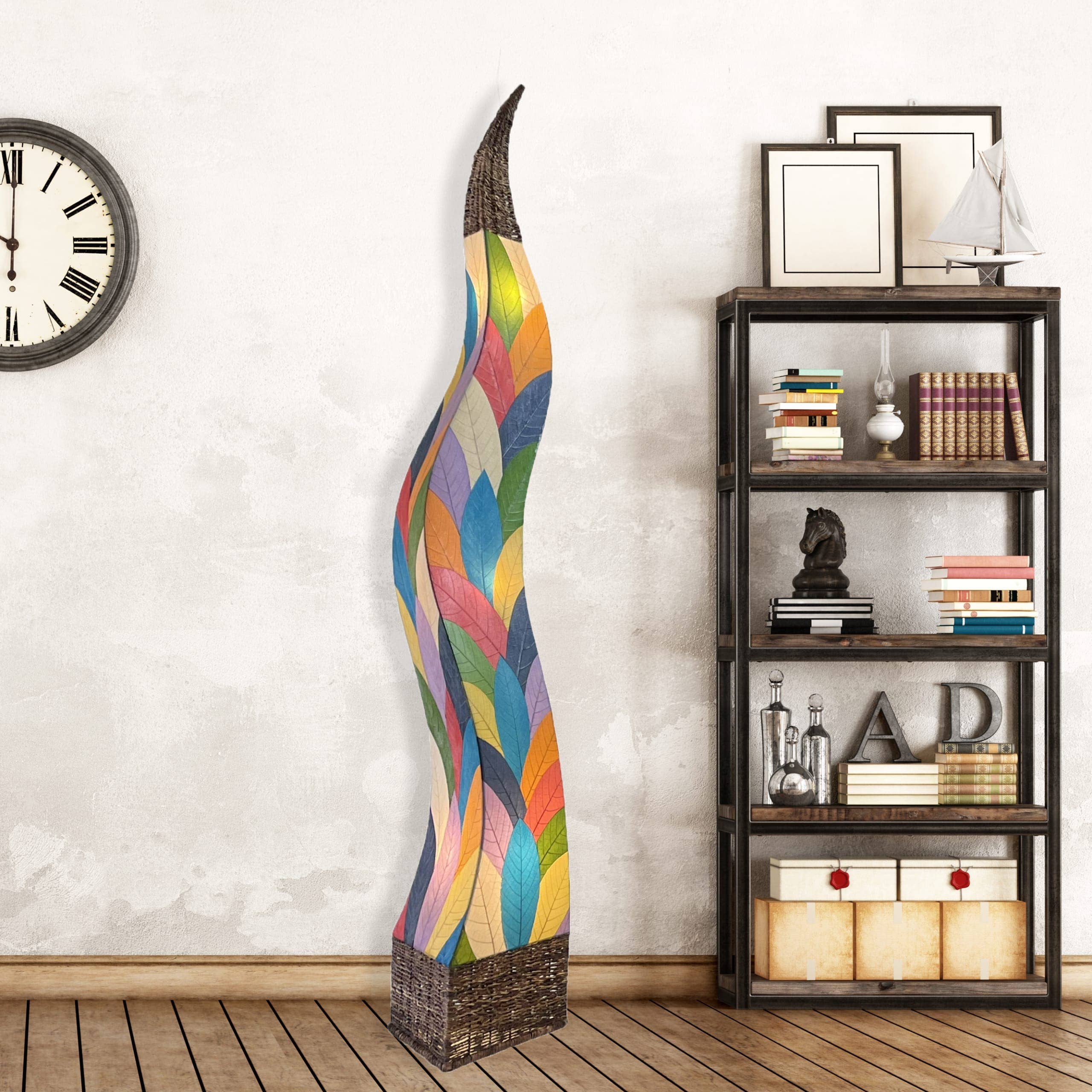 Flame Giant Modern Floor Lamp with Adjustable Height - Perfect for Living Room, Bedroom, and Office Lighting Decor