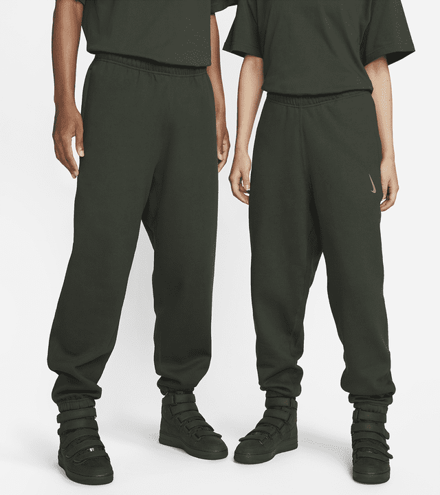 Billie Eilish x Nike Fleece Pants Sequoia Green - Women's Comfortable Joggers for Casual Wear & Lounge