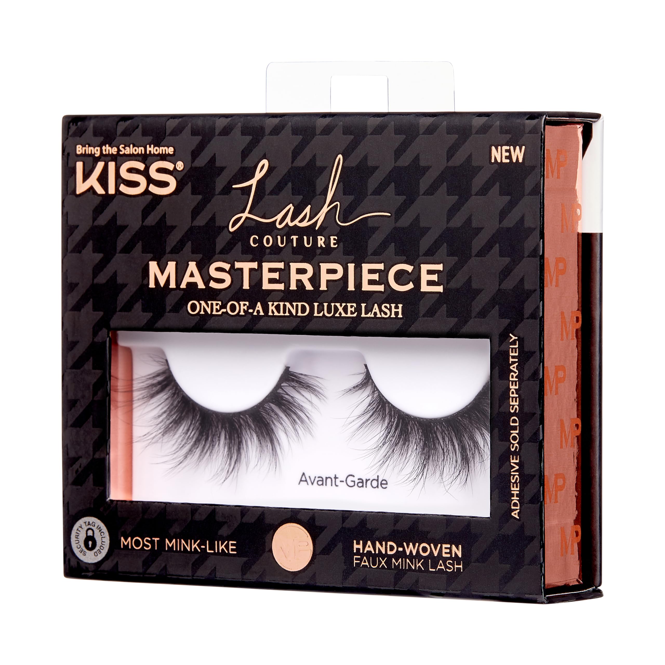 KISS Lash Couture Masterpiece Fake Eyelashes - Style 03 'Avant-Garde' | Hand Woven Faux Mink Synthetic Lashes | Voluminous & Natural Look | Perfect for Parties, Weddings & Special Occasions