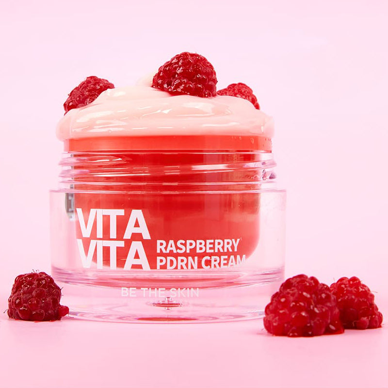 BE THE SKIN Vitavita Raspberry PDRN Anti-Aging Cream 50g - Hydrating & Firming Face Moisturizer for Dry Skin, Perfect for Night Routine & Daily Skincare
