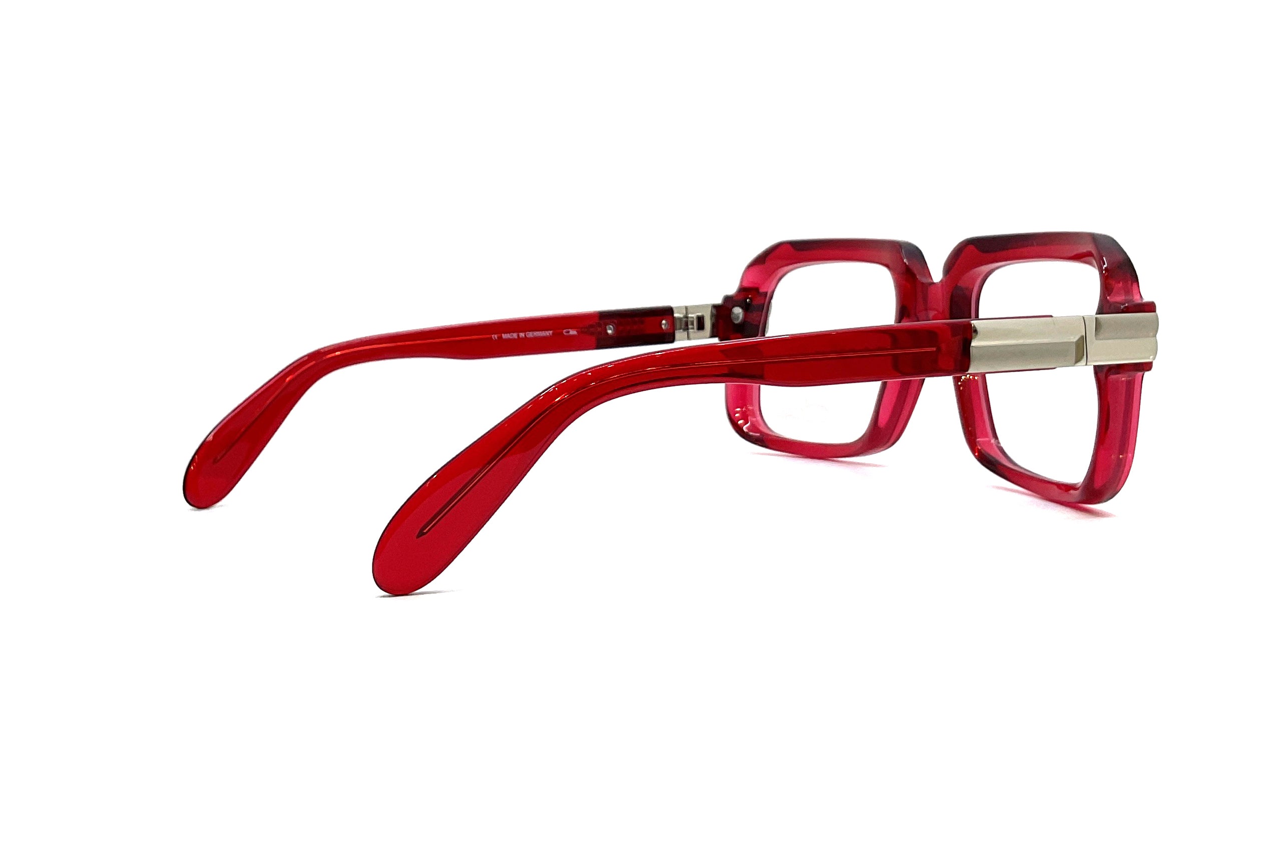 Cazal 607 Sunglasses - Classic Retro Aviator Style with UV Protection (Red) - Perfect for Driving, Travel & Outdoor Activities