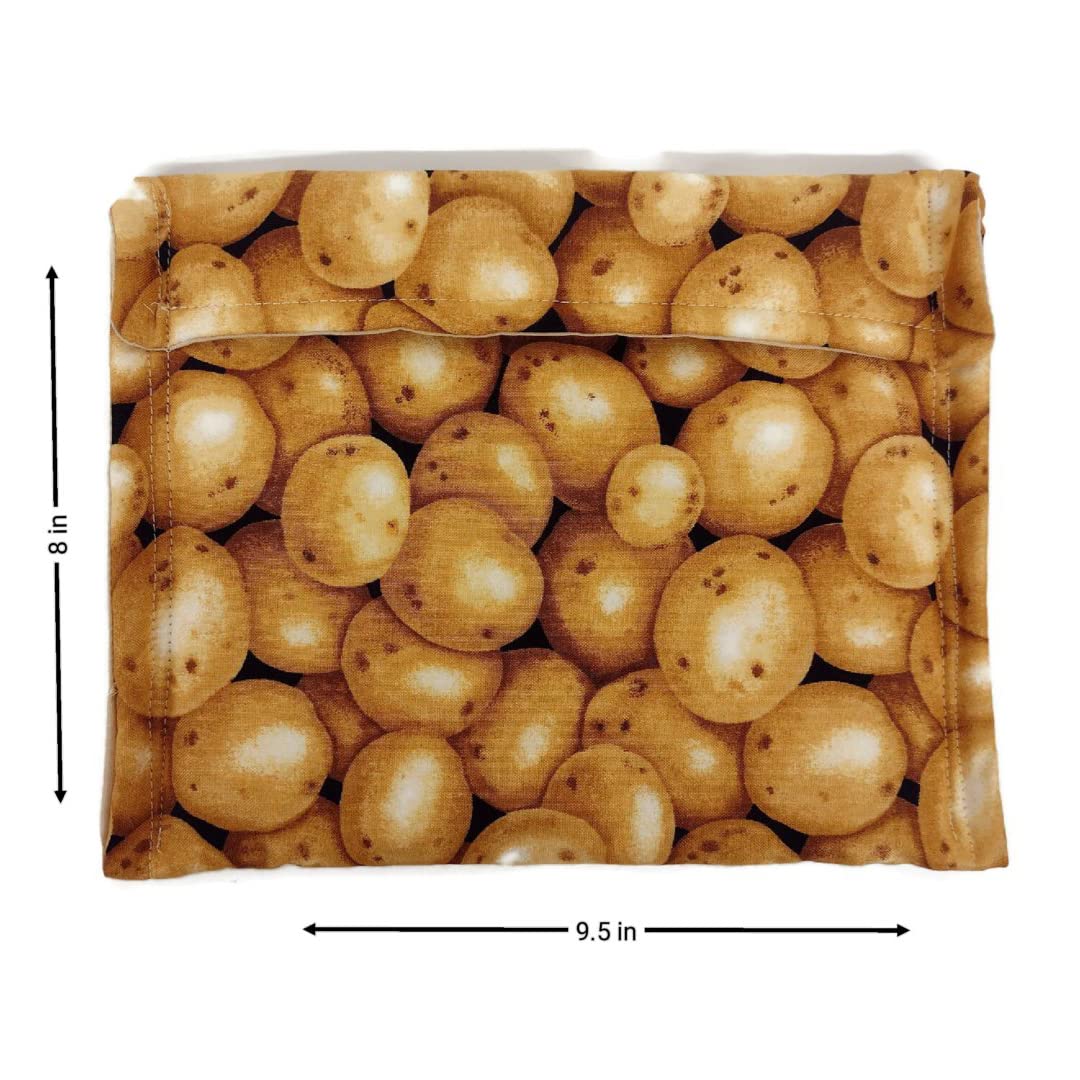 Microwave Potato Cooking Bag - Reusable Cotton Pouch for Baking, Steaming & Heating Potatoes - Perfect for Quick Meals, Camping & Kitchen Use