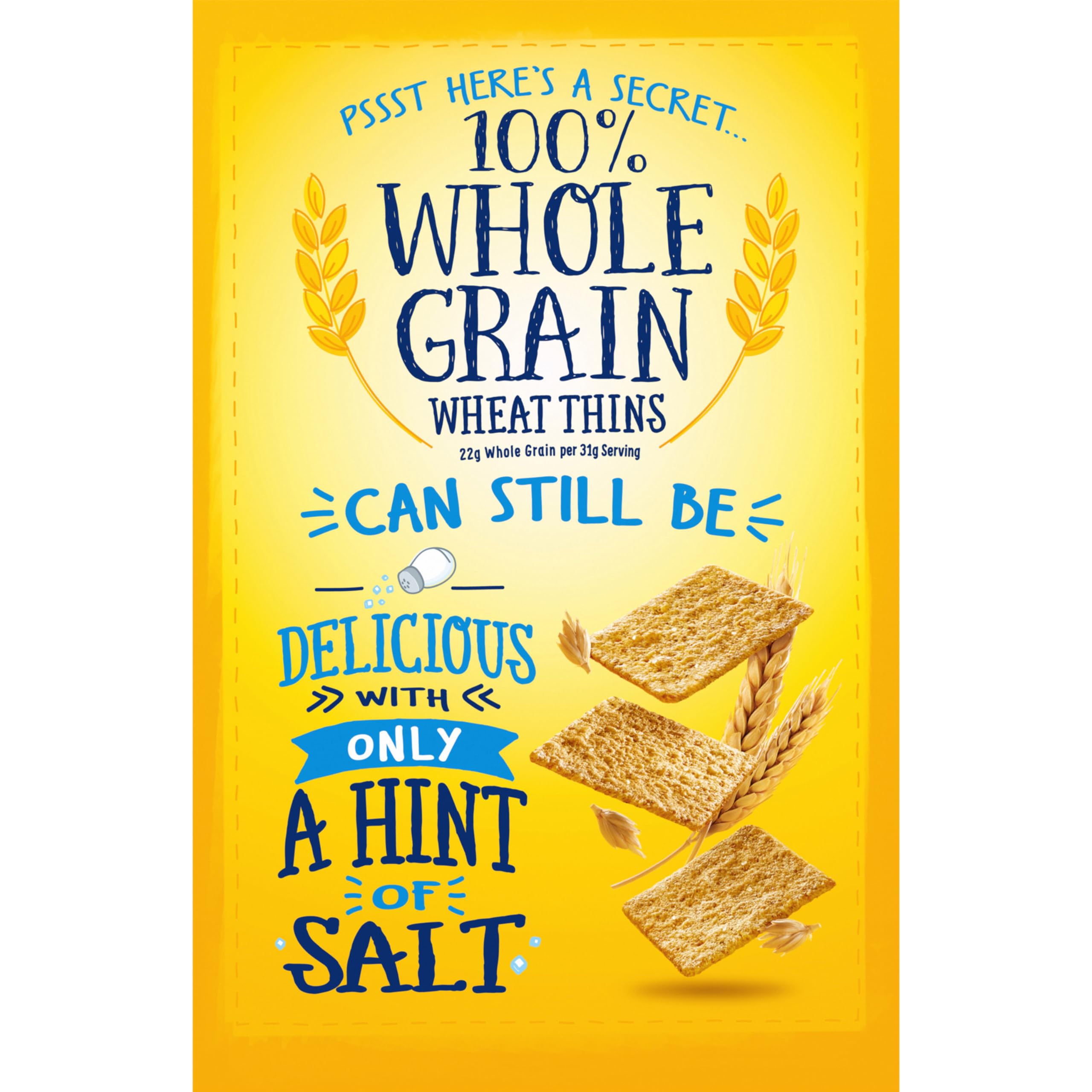 Wheat Thins Hint of Salt Low Sodium Whole Grain Wheat Crackers - Healthy Bulk Snacks (6 Pack, 8.5 oz Boxes) | Perfect for Office, School Lunches & On-the-Go Snacking