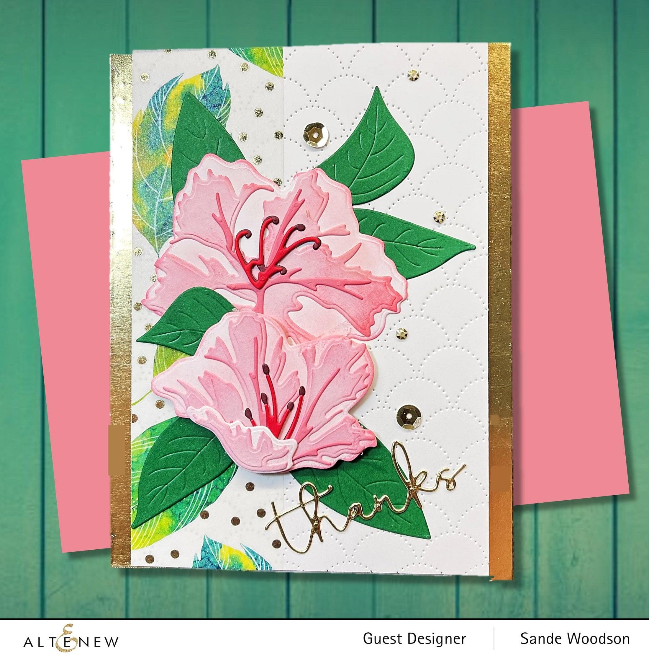 Sunburst Azalea Layering Die Set for Paper Crafting - DIY Floral Card Making, Scrapbooking & Home Decor Projects