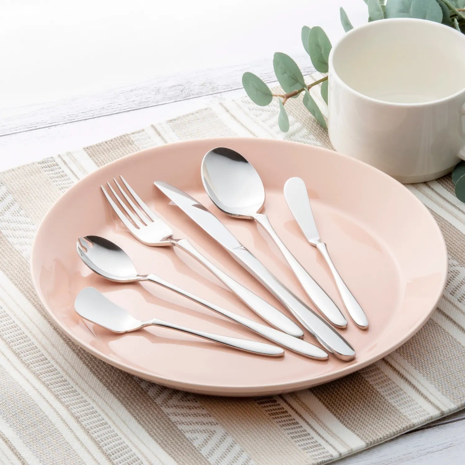 Asahi Bonheur Premium Stainless Steel Dessert Spoon - 6-Piece Set for Ice Cream, Cake, Yogurt & Dessert Serving - Elegant Tea Party & Dinnerware Cutlery
