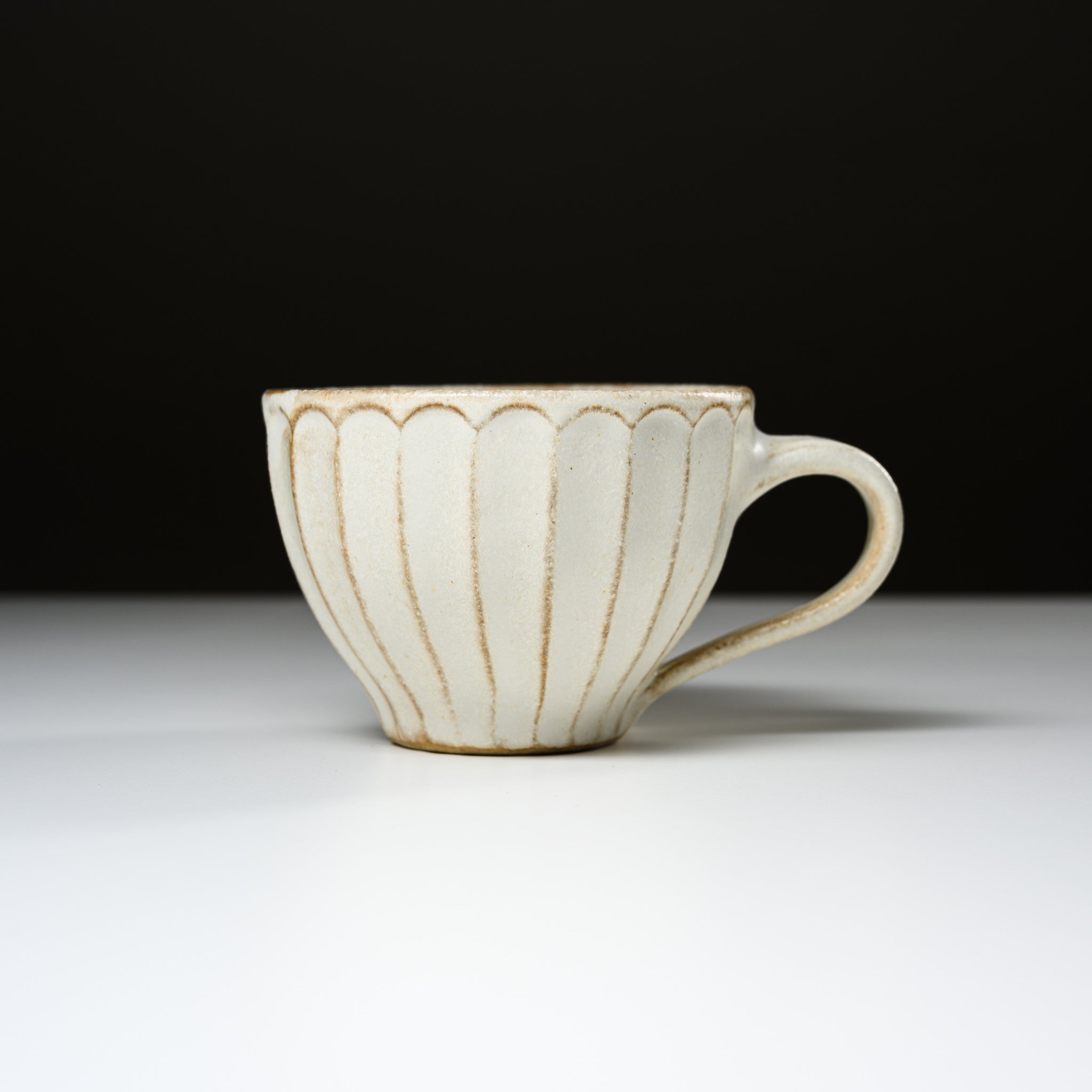 Wakasama Kiln Kinari Round Ceramic Mug - 180ml (6oz) Handmade Japanese Pottery Tea Cup for Coffee, Matcha, or Hot Drinks - Perfect for Home, Office, or Gift Giving