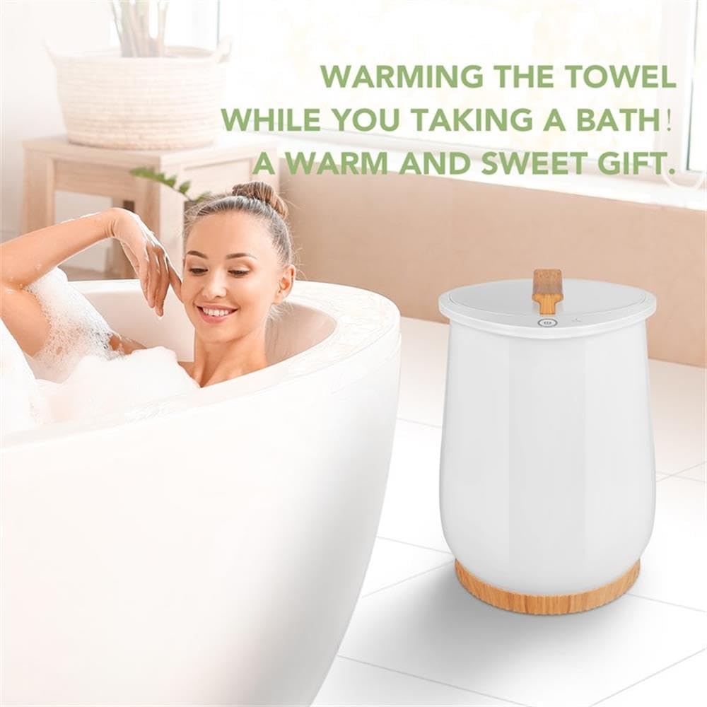Premium White Electric Towel Warmer - Fast Heating Bathroom Luxury for Spa, Hotel & Home Use