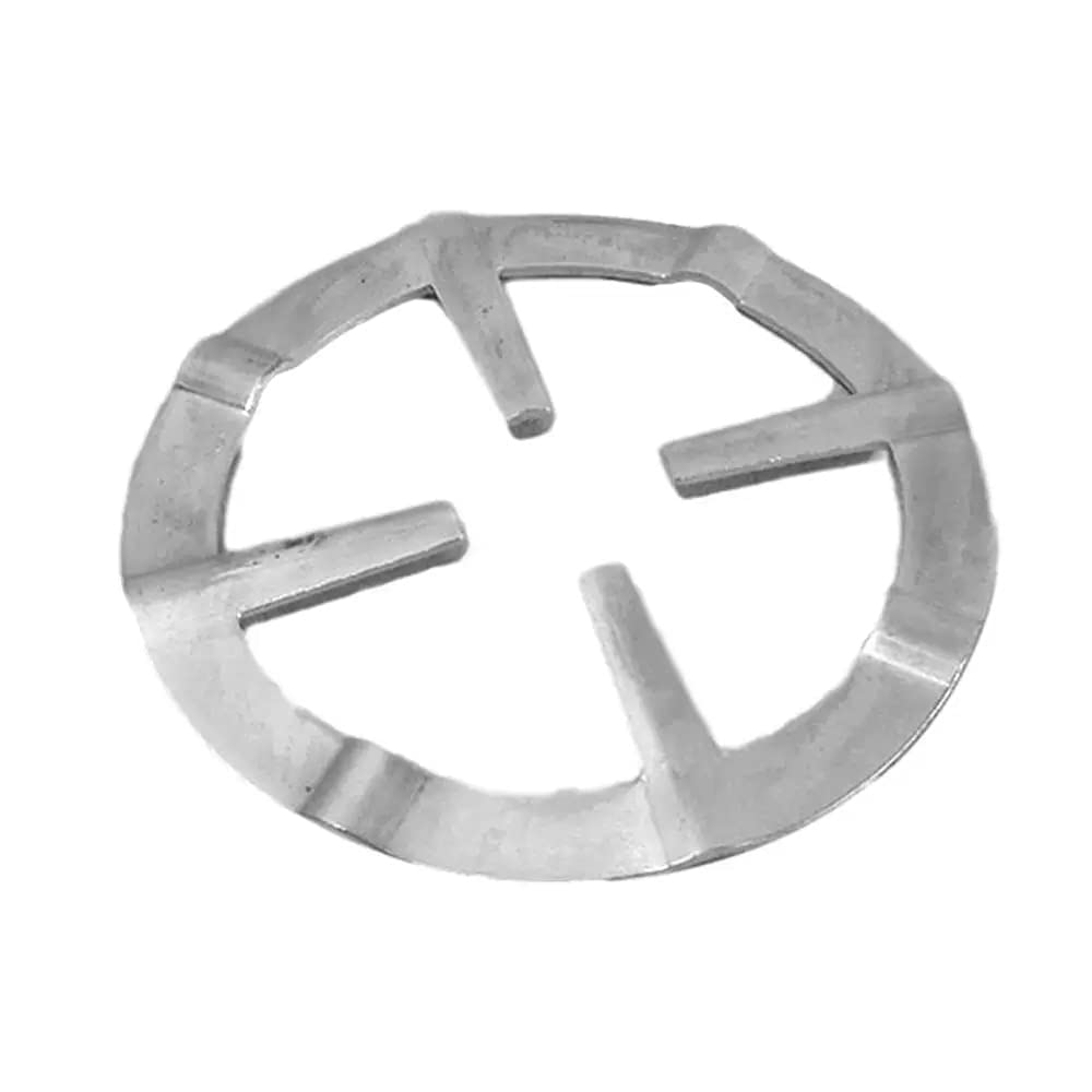 Silver Aluminum Gas Stove Reducer Ring Holder - Perfect for Coffee Pots & Simmering