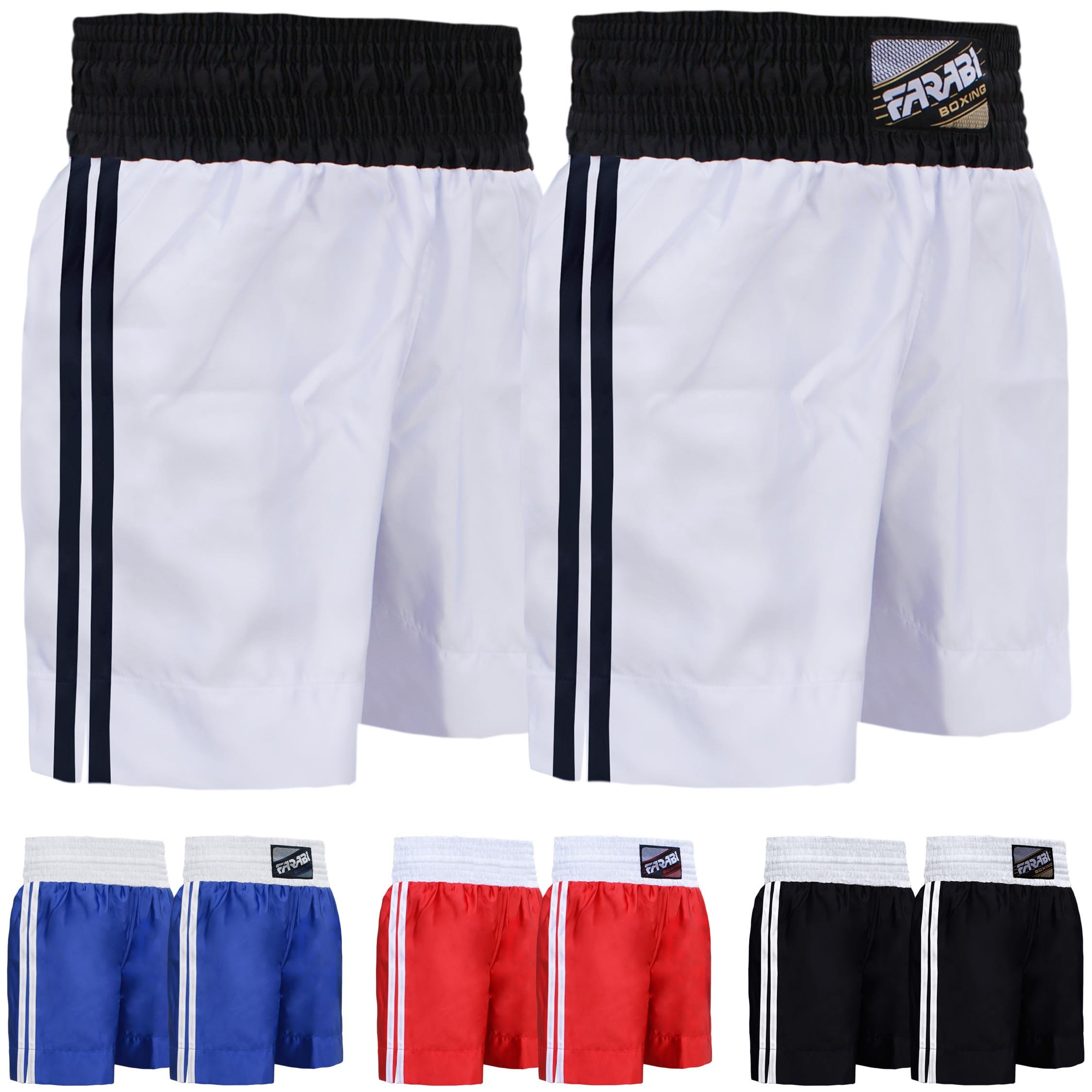Farabi Sports Boxing Shorts for Men & Women - Breathable Training Shorts for Boxing, Kickboxing, MMA, Sparring & Gym Workouts - Perfect for Fitness, Muay Thai & Martial Arts Training