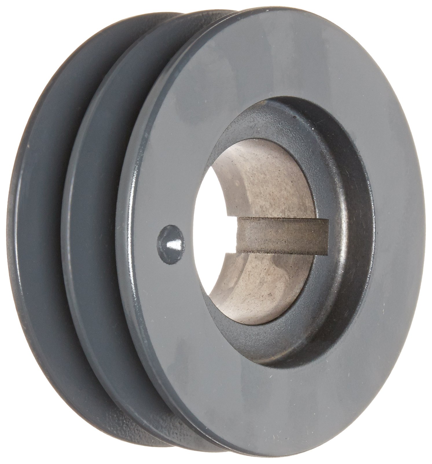 2B5V42 Split Taper Sheave - Cast Iron 2 Groove Pulley for A/B/5V Belts with P1 Bushing | Industrial Machinery, HVAC Systems & Power Transmission Equipment