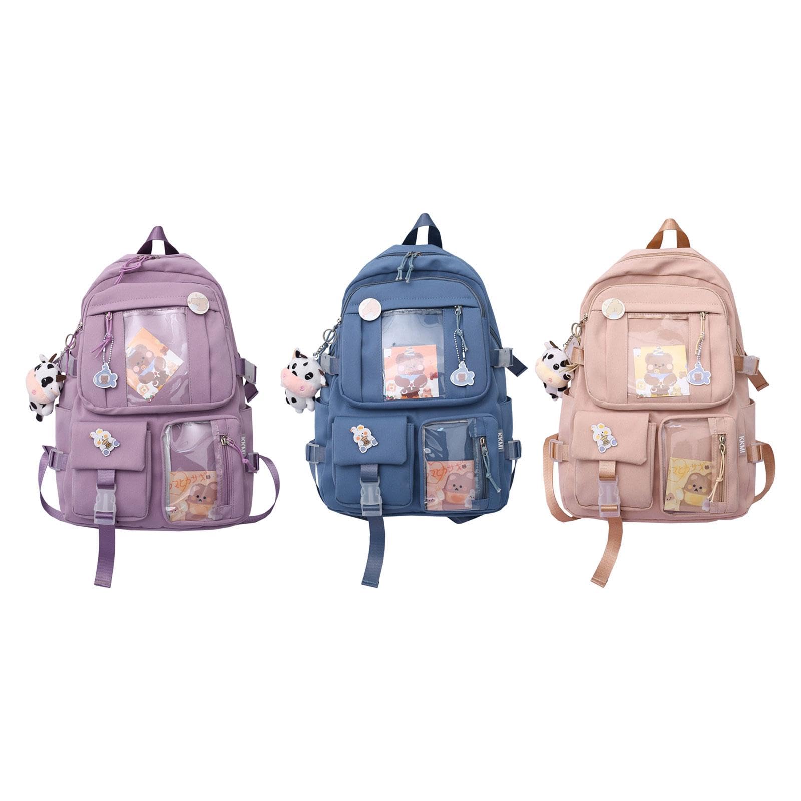 MYADDICTION Women's Backpack - Cute Durable Travel Backpack for Women, Teens & Kids, School Bookbag, Purple | Perfect for School, College, Travel & Daily Use
