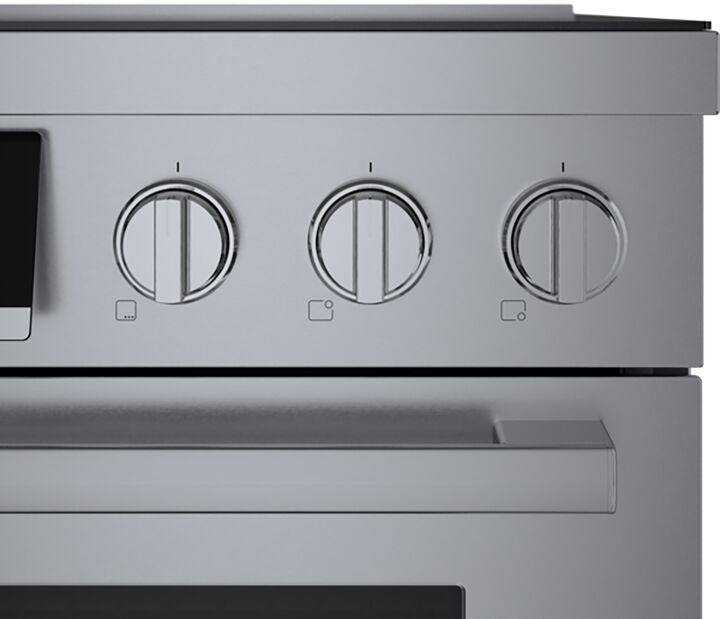Bosch 36-Inch Stainless Steel Industrial-Style Electric Induction Range - 3.7 cu. ft. Capacity, Model HIS8655C | Commercial-Grade Cooktop for Restaurants & Home Kitchens