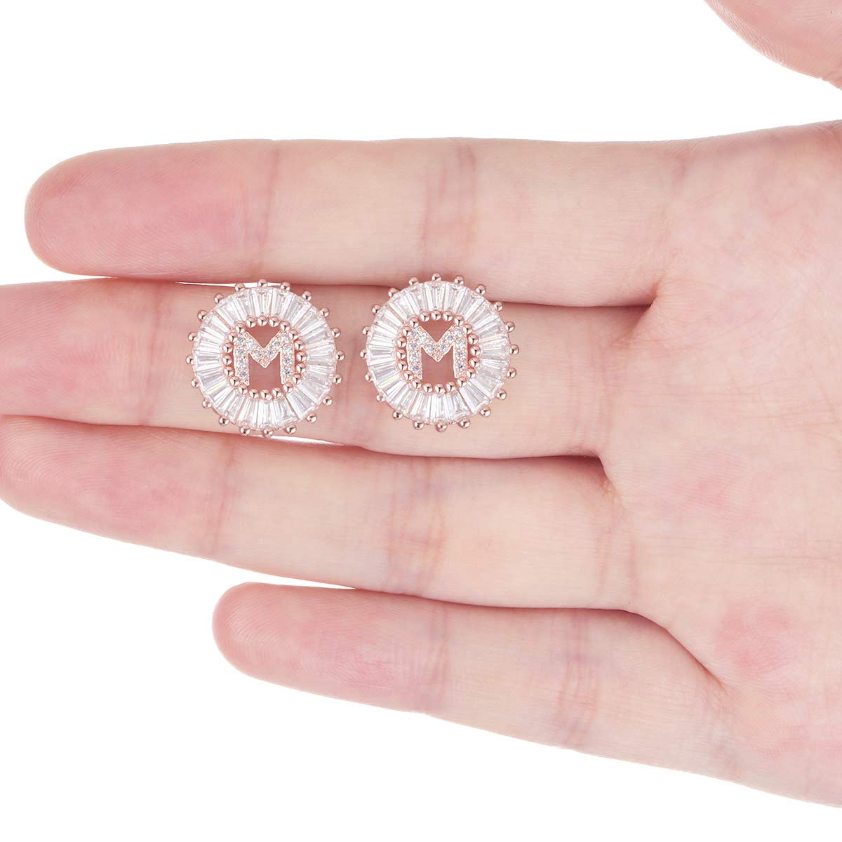 Cottvott A-Z Alphabet Stud Earrings for Women - Initial Letter Jewelry Set in 3 Colors | Perfect for Gifts, Birthdays, and Personalized Style