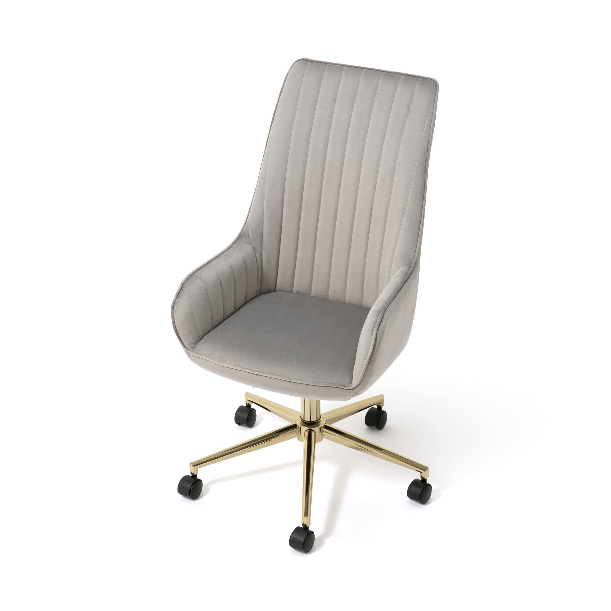 Eldorado High Back Office Desk Chair - Ergonomic Executive Chair with Adjustable Height, 660x700x980mm, Gray - Perfect for Home Office, Gaming, and Workspaces