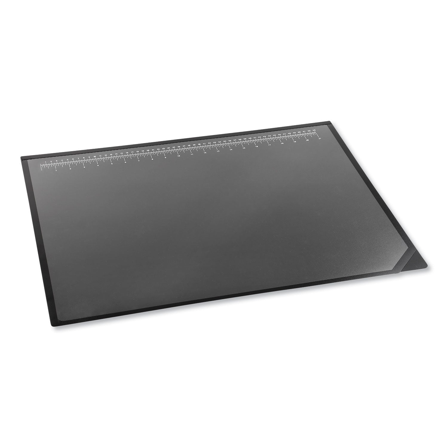 Artistic® Large Desk Pad with Transparent Lift Top Overlay - 24 x 19 Inches, Black Writing Surface & Frosted Cover, Antimicrobial Protection for Home & Office Workspace Organization