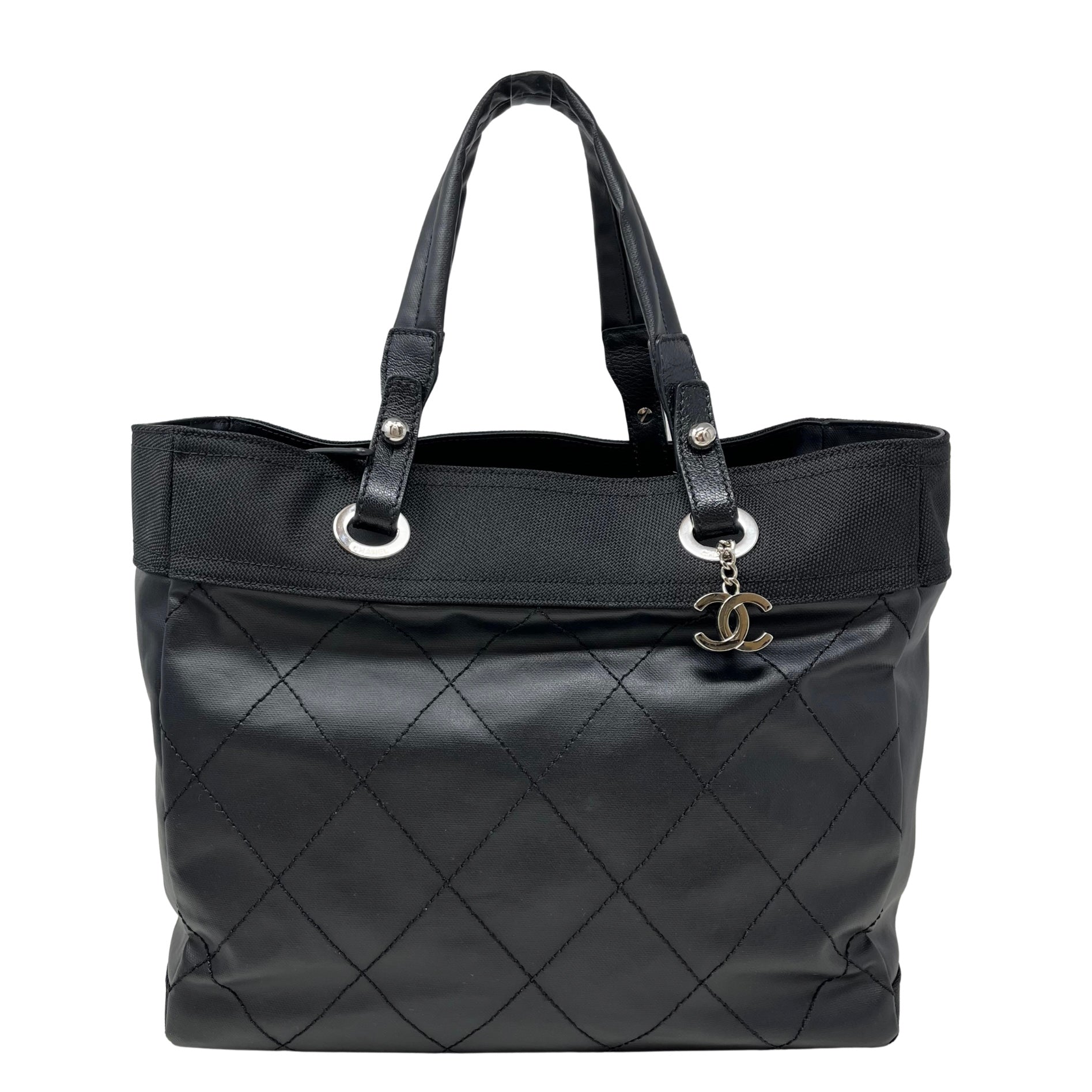 Chanel Paris Biarritz Canvas Tote Bag - Luxury Designer Handbag for Women, Perfect for Work, Travel & Everyday Use