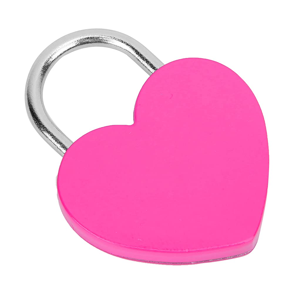 Heart Lock - Compact & Secure Luggage Lock for Jewelry Box, Diary & Travel Bags (Rose Red) | Perfect for Travel, Home Security & Personal Belongings Protection