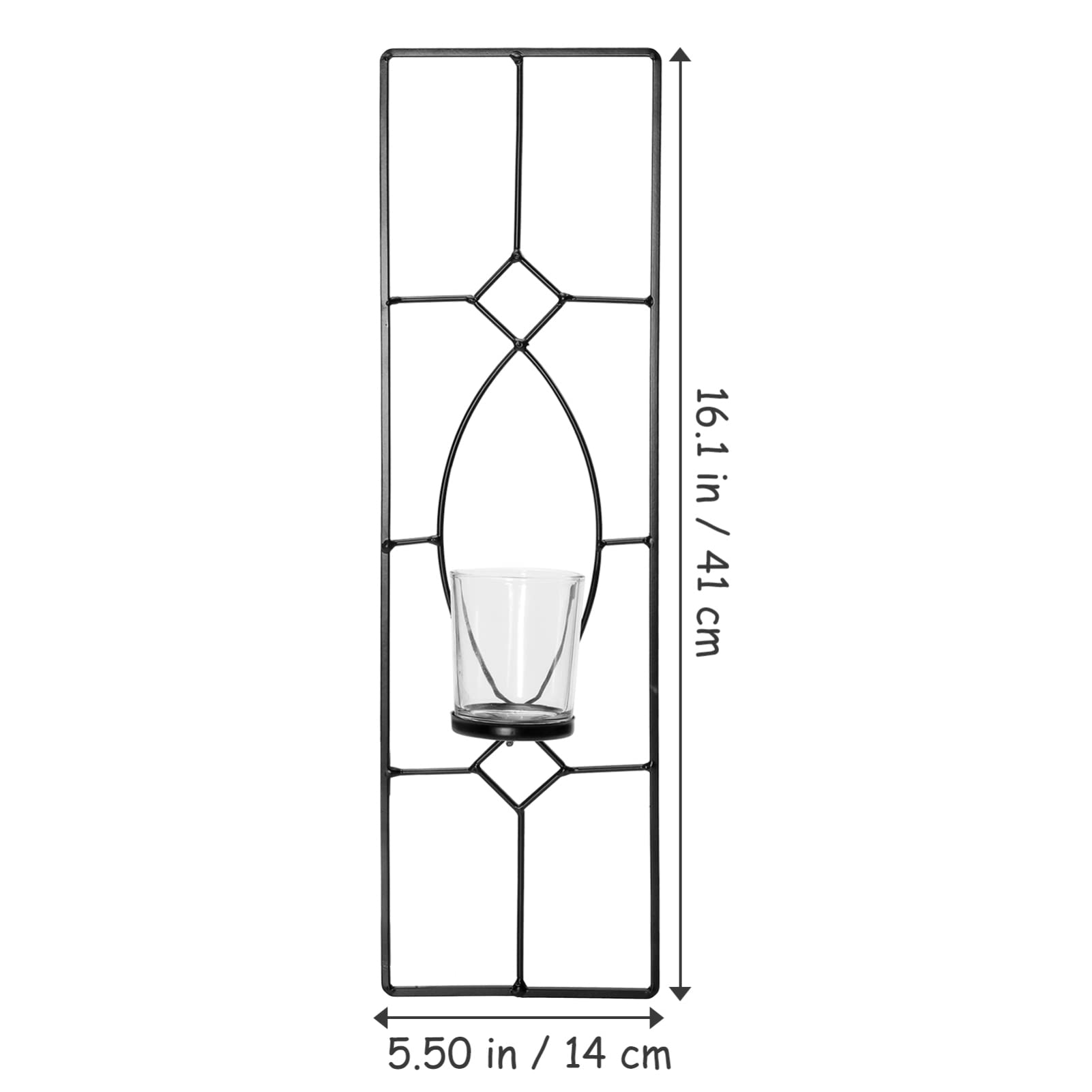 Beaupretty Glass Wall Mount Candle Holder - Modern Tealight & Tapered Candlestick Holder for Home Decor, Bedroom & Living Room Wall Art | Perfect for Romantic Dinners, Spa Nights & Holiday Decorations