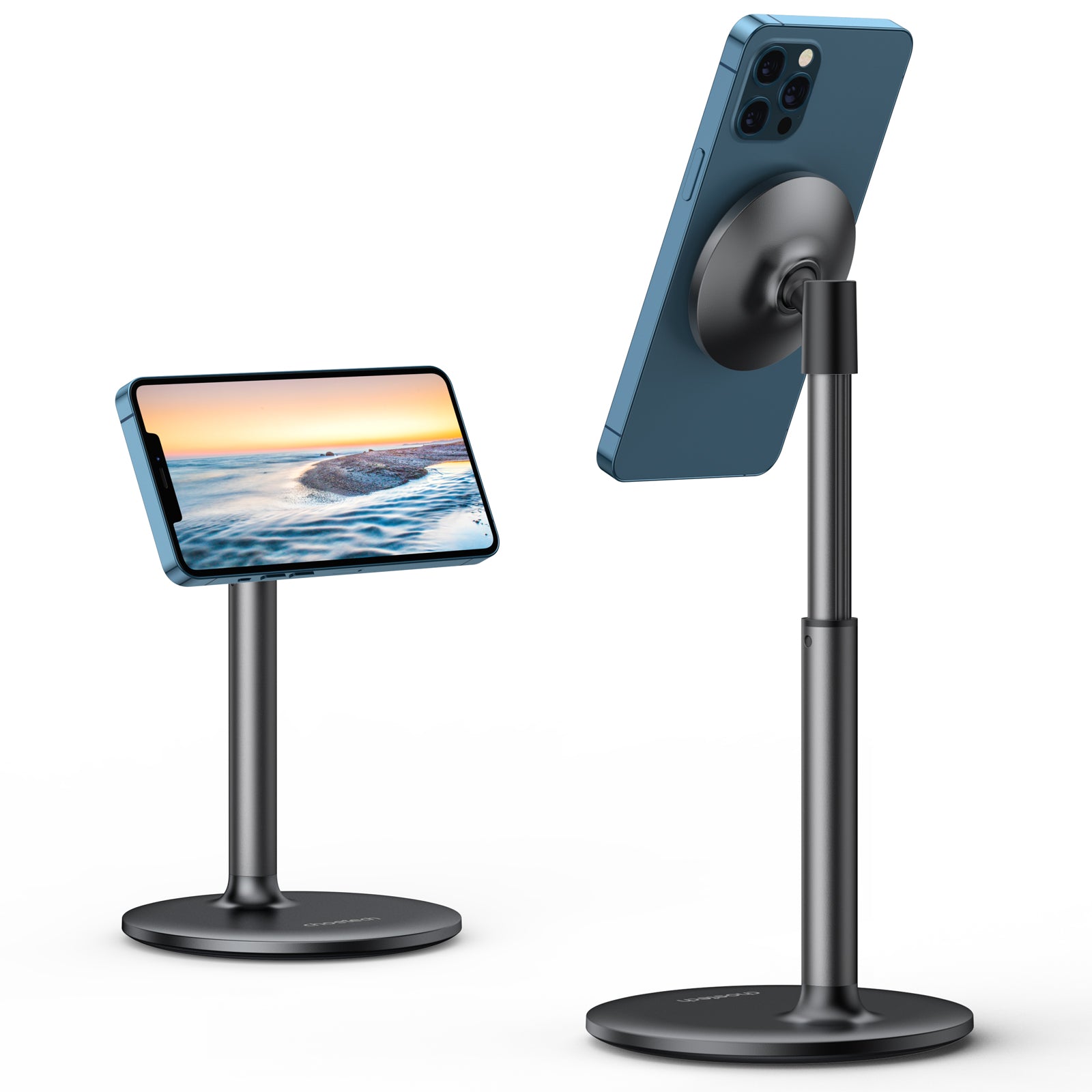 Choetech Magnetic Phone Stand - Adjustable Height & 360° Rotating Phone Holder for Desk, Car, Office & Home Use | Compatible with iPhone & Android