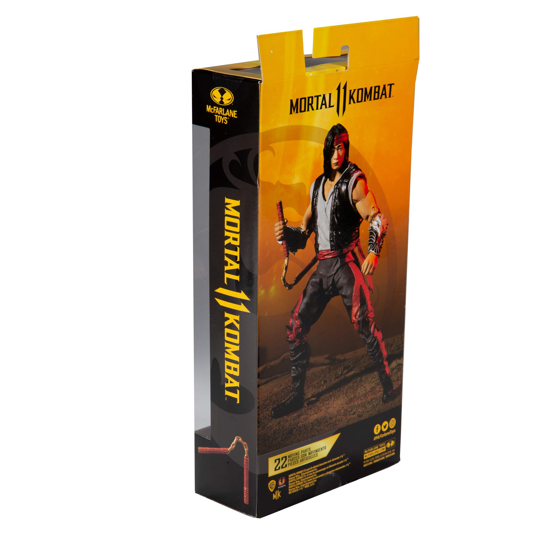 McFarlane Toys Mortal Kombat Liu Kang 7-Inch Collectible Action Figure - Perfect for Display, Gaming Battles & Mortal Kombat Fans Collection
