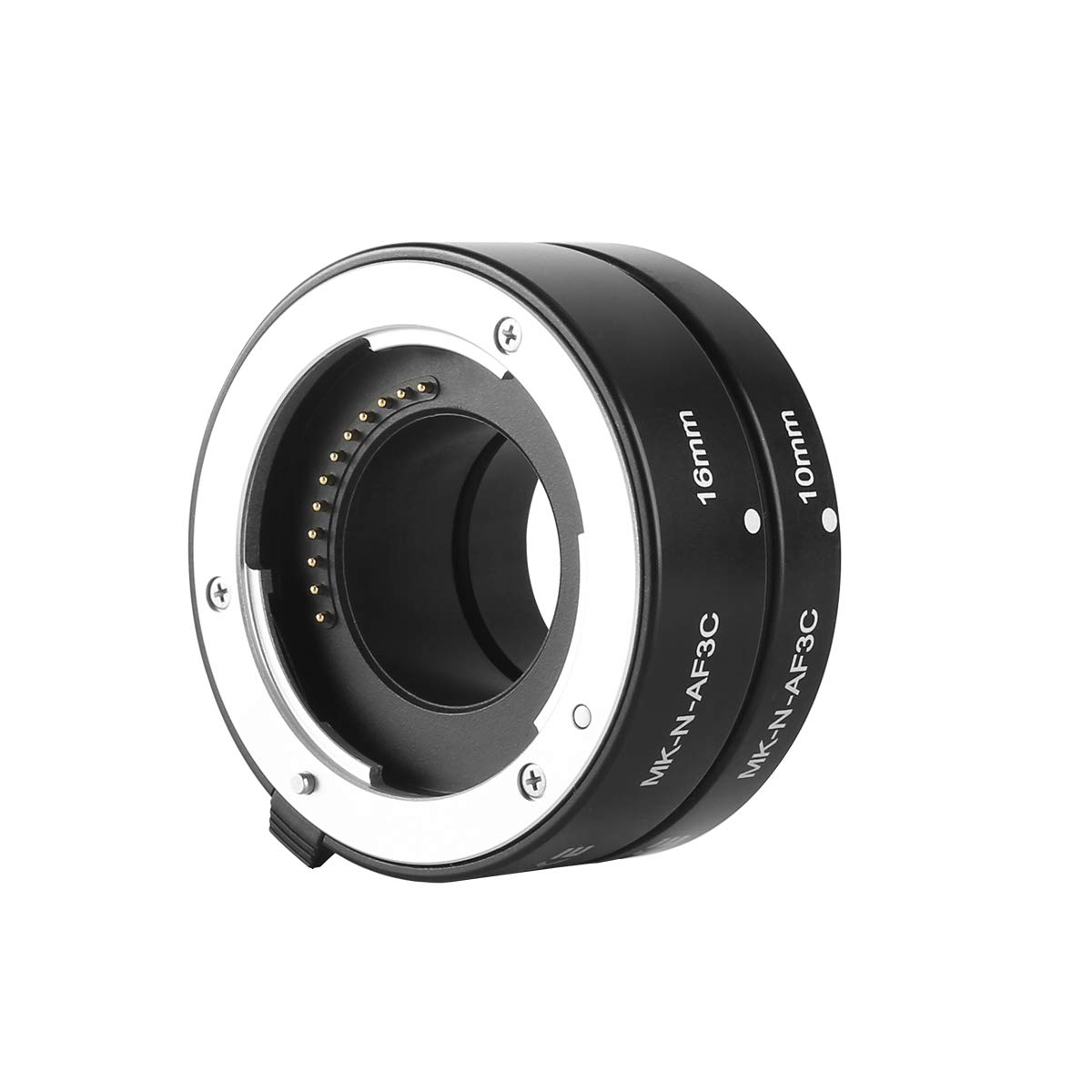 MEKE MK-N-AF3C-Black All Metal Auto Focus Macro Extension Tube Adapter for Nikon N1-Mount Mirrorless Cameras (J1 J2 J3 V1 V2) - Perfect for Close-Up Photography, Product Shots & Macro Shooting