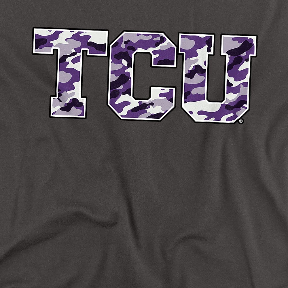 Texas Christian University Official Camo Women's T-Shirt | TCU Camouflage Graphic Tee for Women | Perfect for Game Day, Tailgating & School Spirit