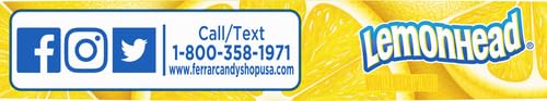 Lemonhead Hard Lemon Candy - 24 Pack of 0.8oz Boxes | Sour & Sweet Lemon Flavored Candies for Parties, Halloween Treats, Office Snacks & Movie Night