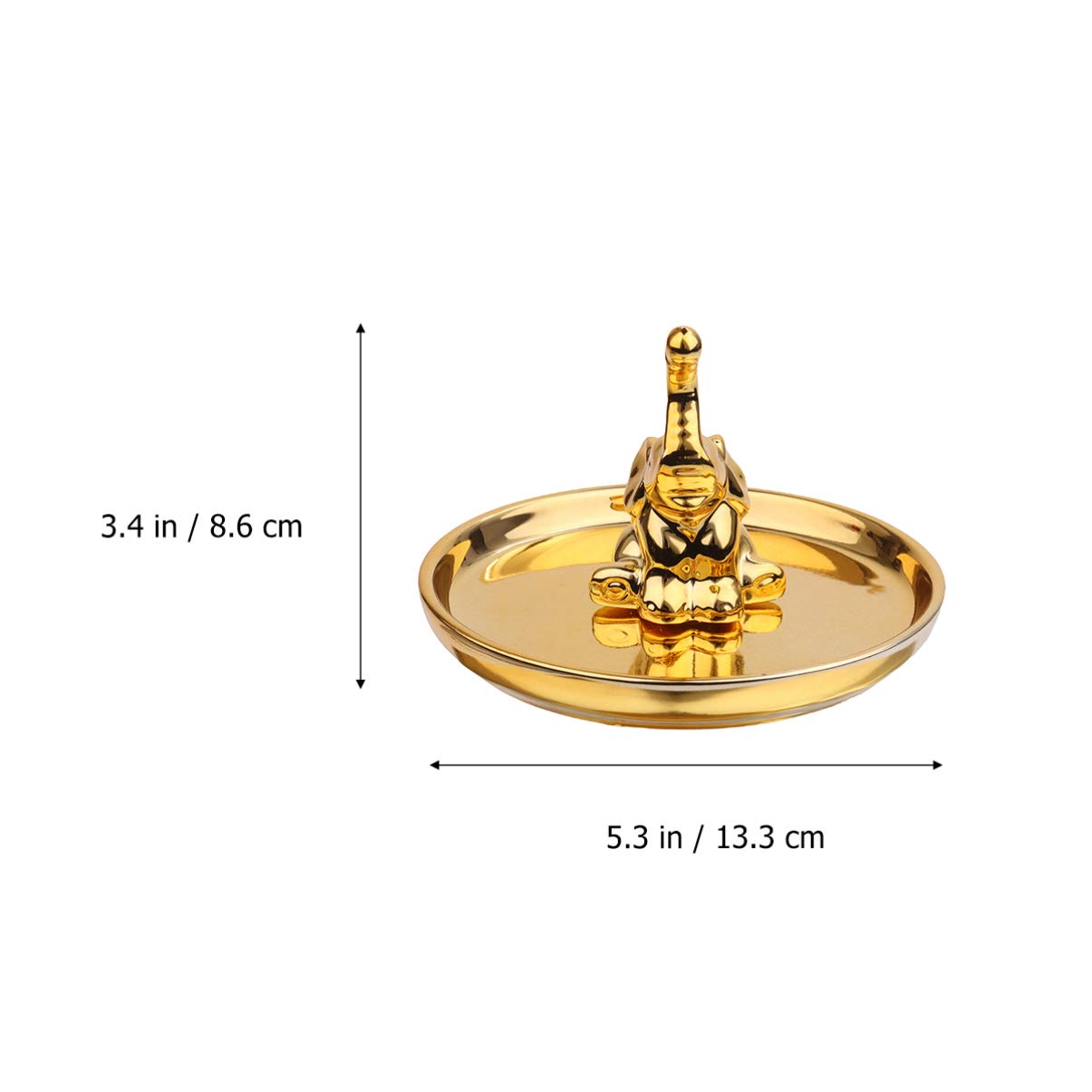 TOPBATHY Gold Plated Jewelry Tray for Women - Elegant Animal Design Jewelry Organizer Storage Box - Perfect for Dresser, Vanity, Bathroom & Travel Accessories Organization
