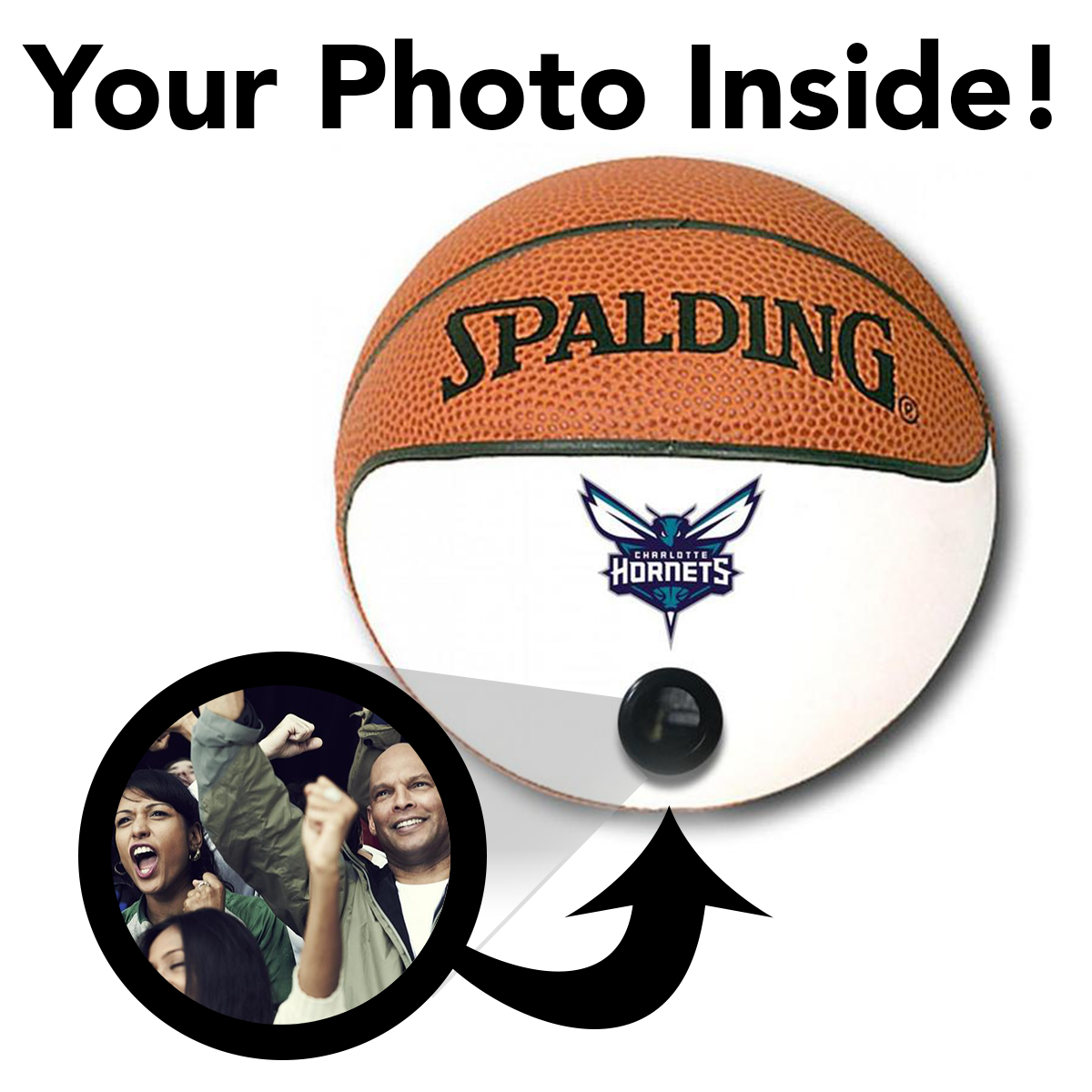Official NBA Charlotte Hornets Miniature Basketball - Collectible Sports Memorabilia with Team Logo - Perfect for Fans, Gifts & Home Decor