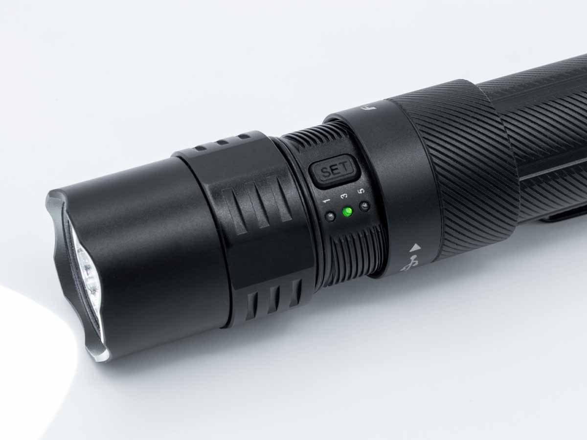 Fenix PD35R ACE Rechargeable Flashlight - 1000 Lumens, Custom Engraving, Tactical LED Torch for Camping, Hiking & Emergency Use