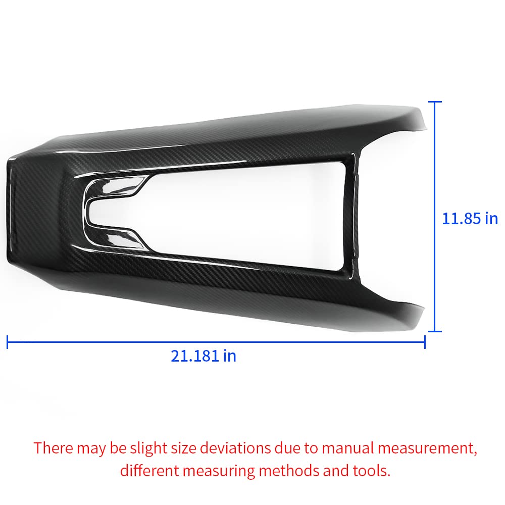 Carbon Fiber Wireless Charging Dock & Center Console Cover for Chevrolet Corvette C8 Stingray (2020-2024) - High Gloss Black | Interior Upgrade for Z51 & Z06 Models | Perfect for Road Trips & Daily Commuting