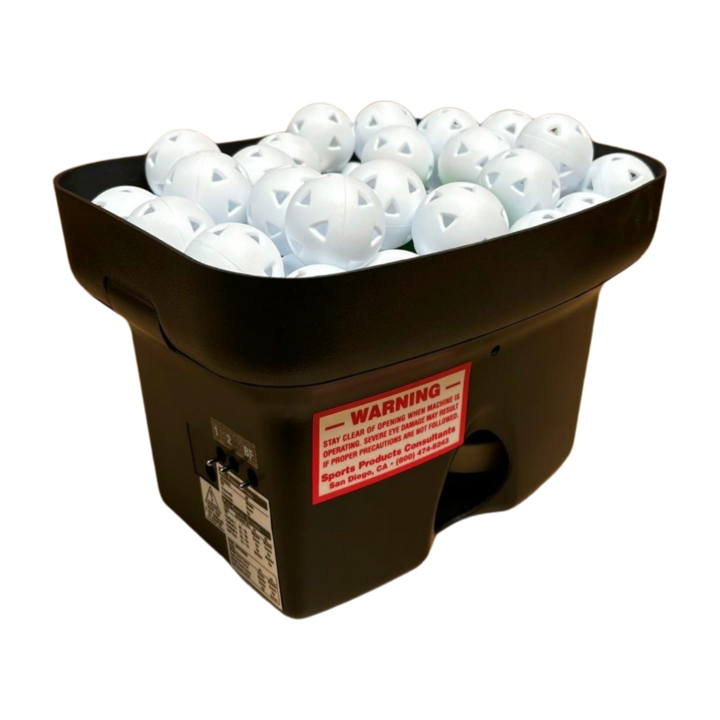 Personal Pitcher® Pro Baseball & Softball Pitching Machine with 48 Golf-Sized Training Balls | Throws Curveballs, Sliders & Fastballs | Perfect for Backyard Practice, Batting Cage Drills & Team Training